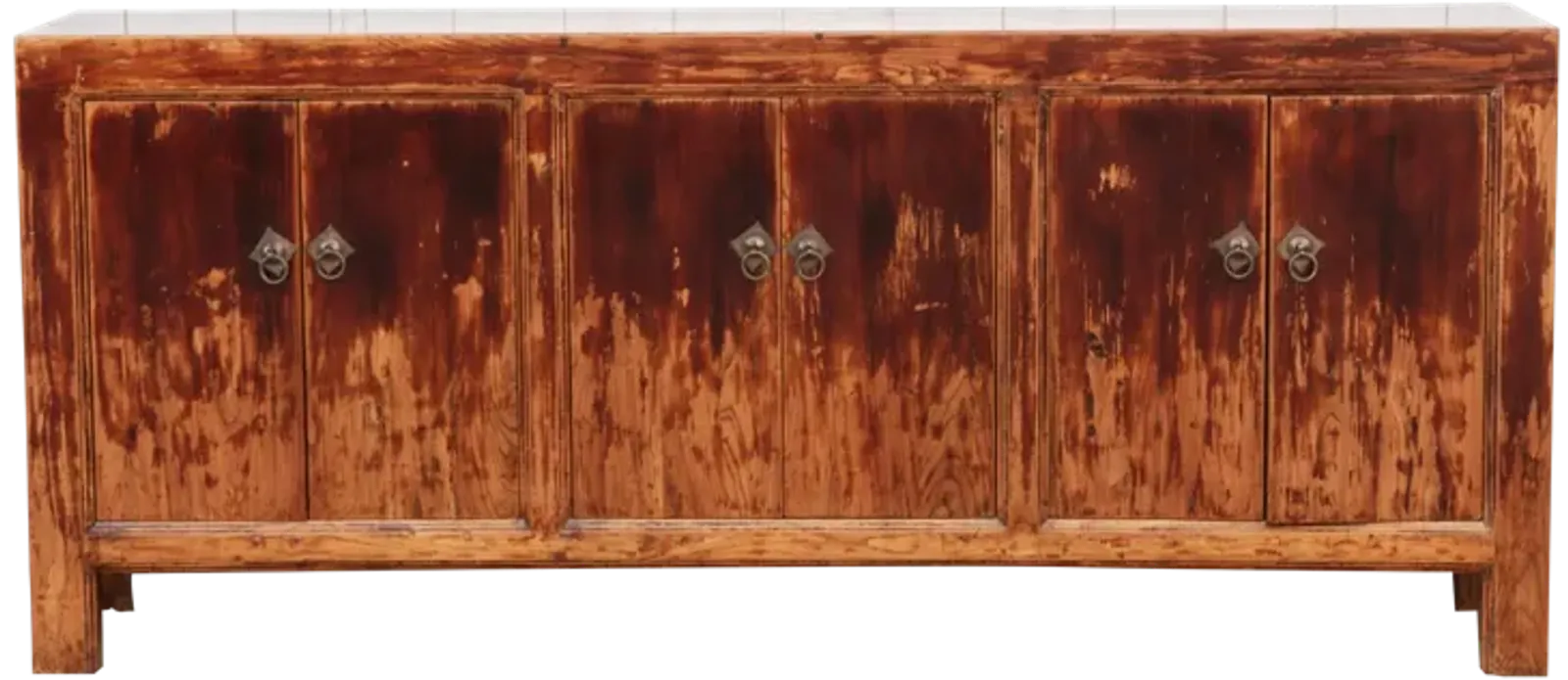 Vintage Lacquered Long Asian Sideboard