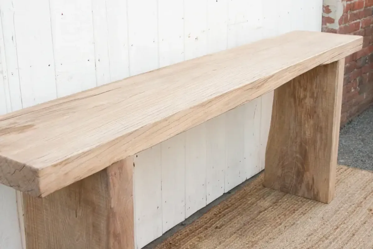 Reclaimed Old Beam Top Console Table - de-cor - Handcrafted
