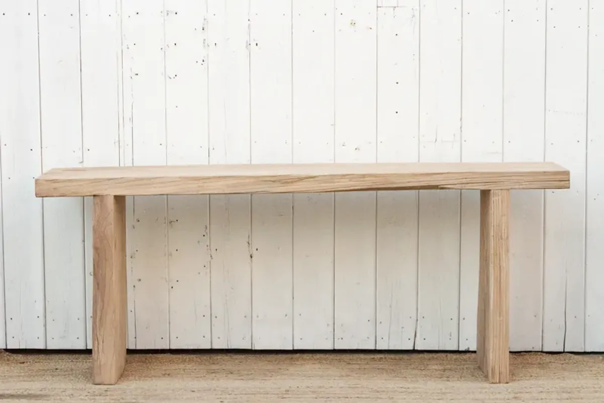 Reclaimed Old Beam Top Console Table - de-cor - Handcrafted
