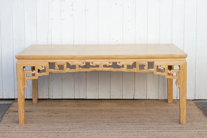 Reclaimed Elm Qing Style Dining Table