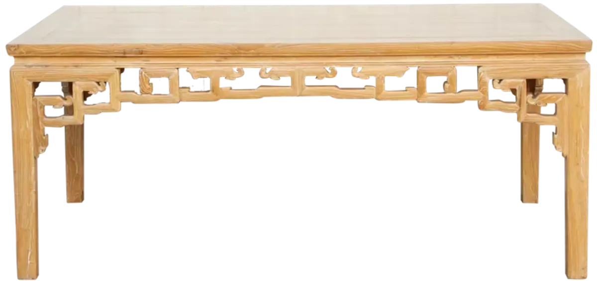 Reclaimed Elm Qing Style Dining Table - de-cor