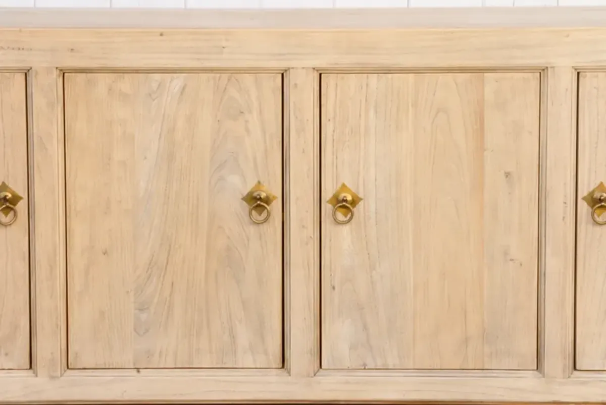 Long Reclaimed Elm Farmhouse Sideboard