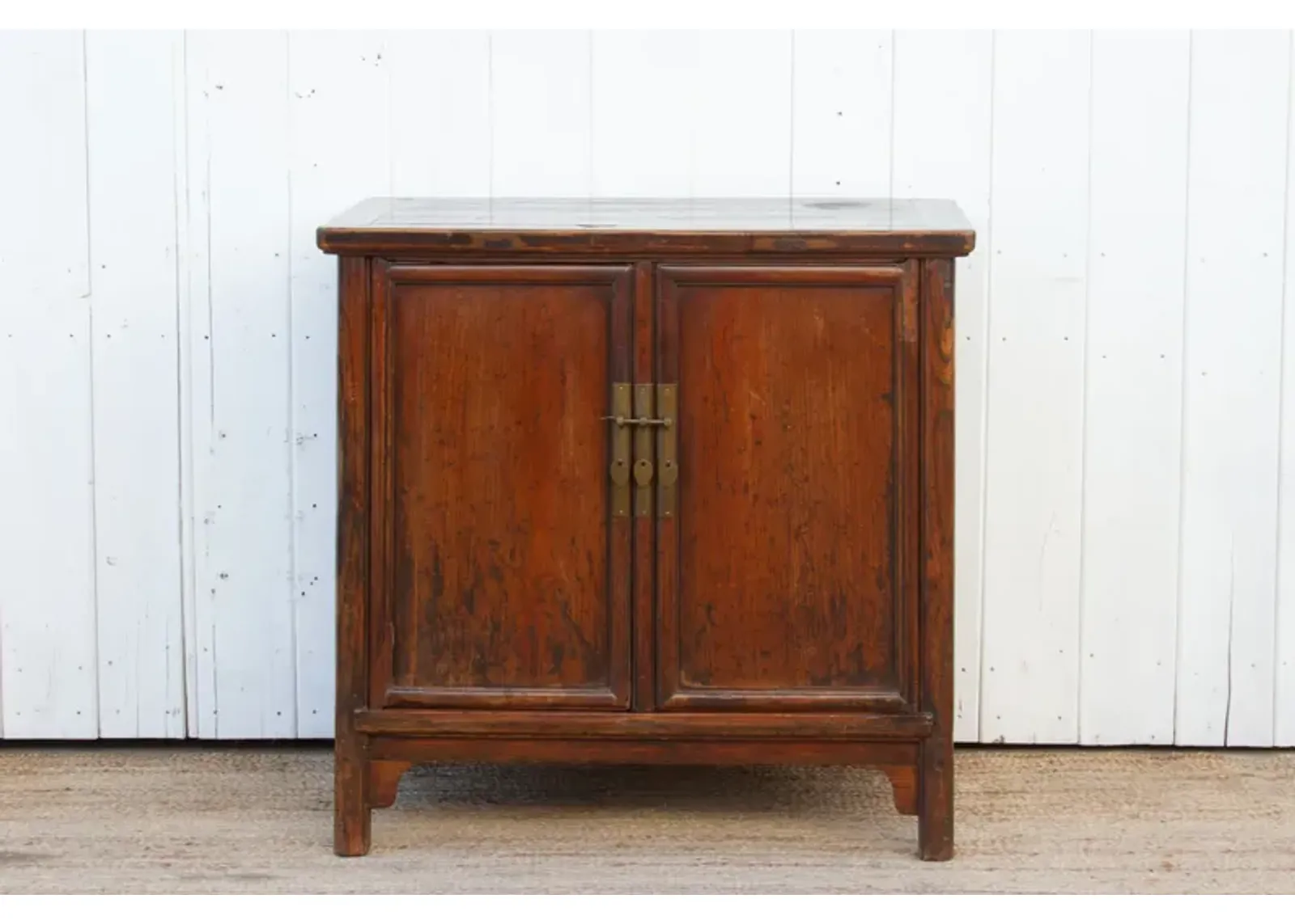 Rustic Asian Ming Elm Cabinet