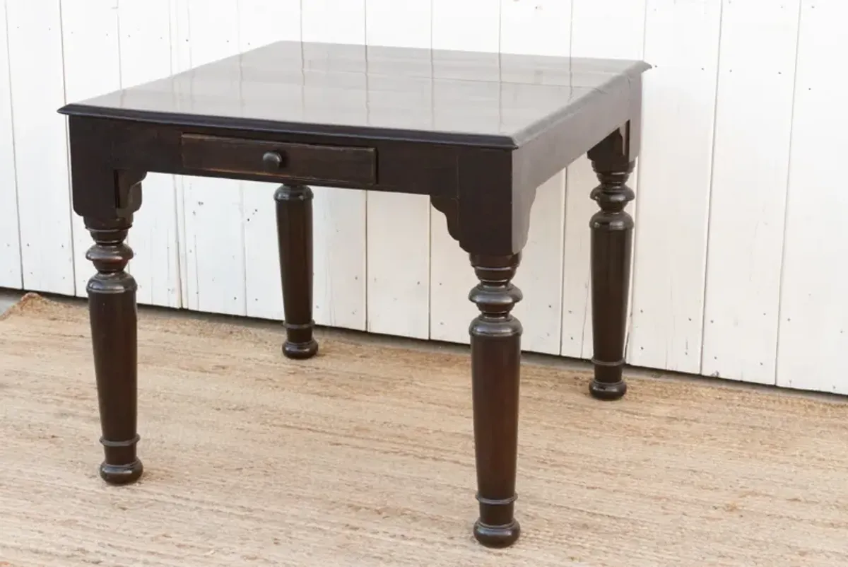 Vintage Ebonzied British Colonial Table