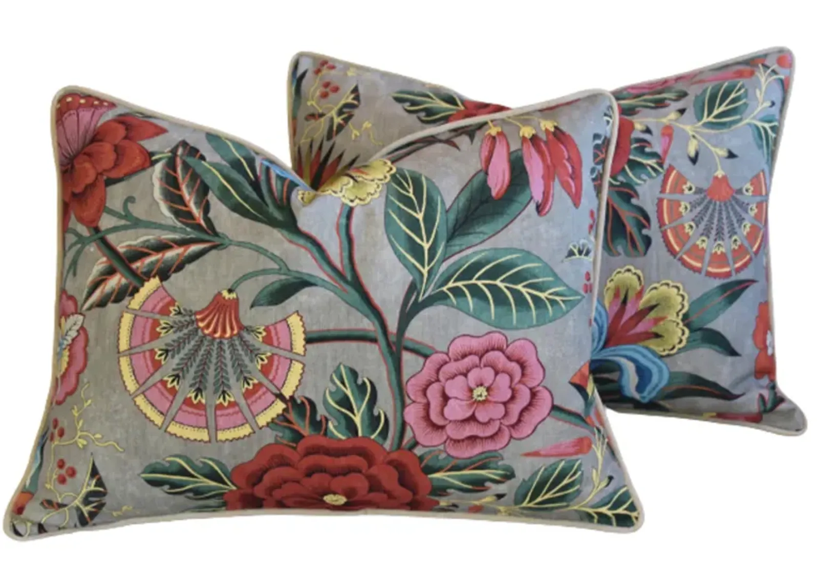 Anna French Thibaut Floral Pillows - Set of 2