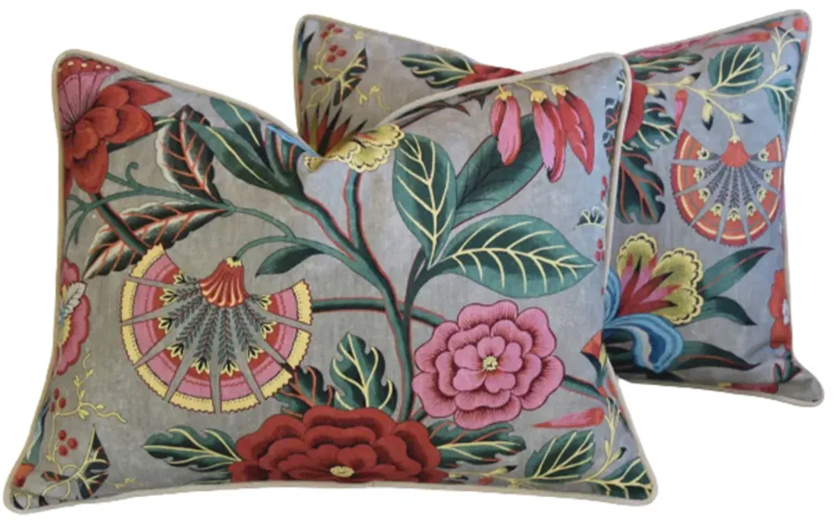 Anna French Thibaut Floral Pillows - Set of 2