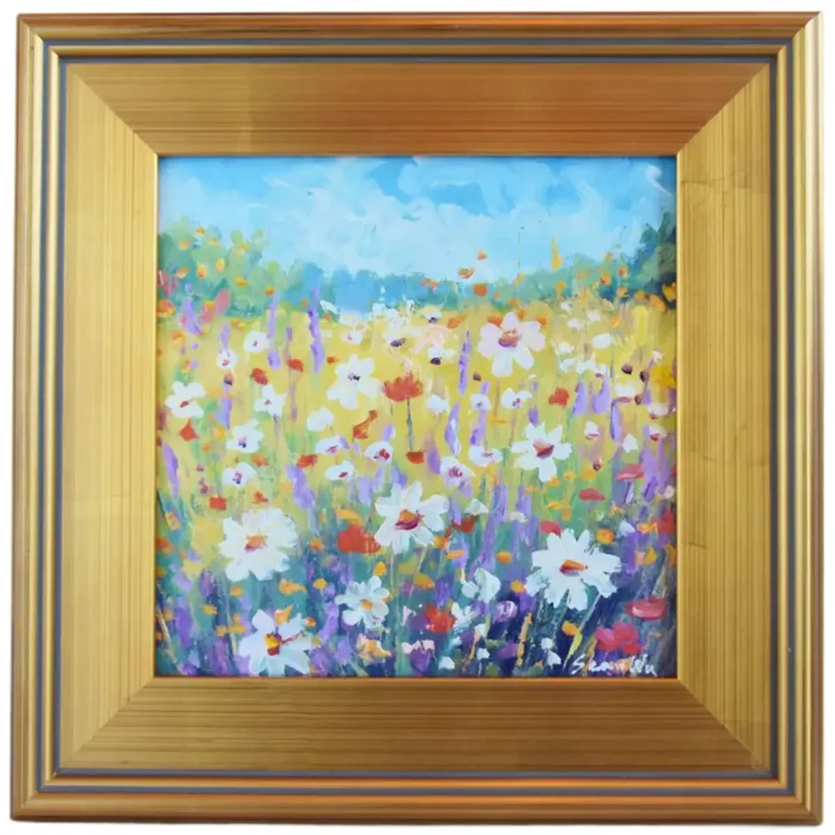 Sean Wu - Wildflower Meadow Painting