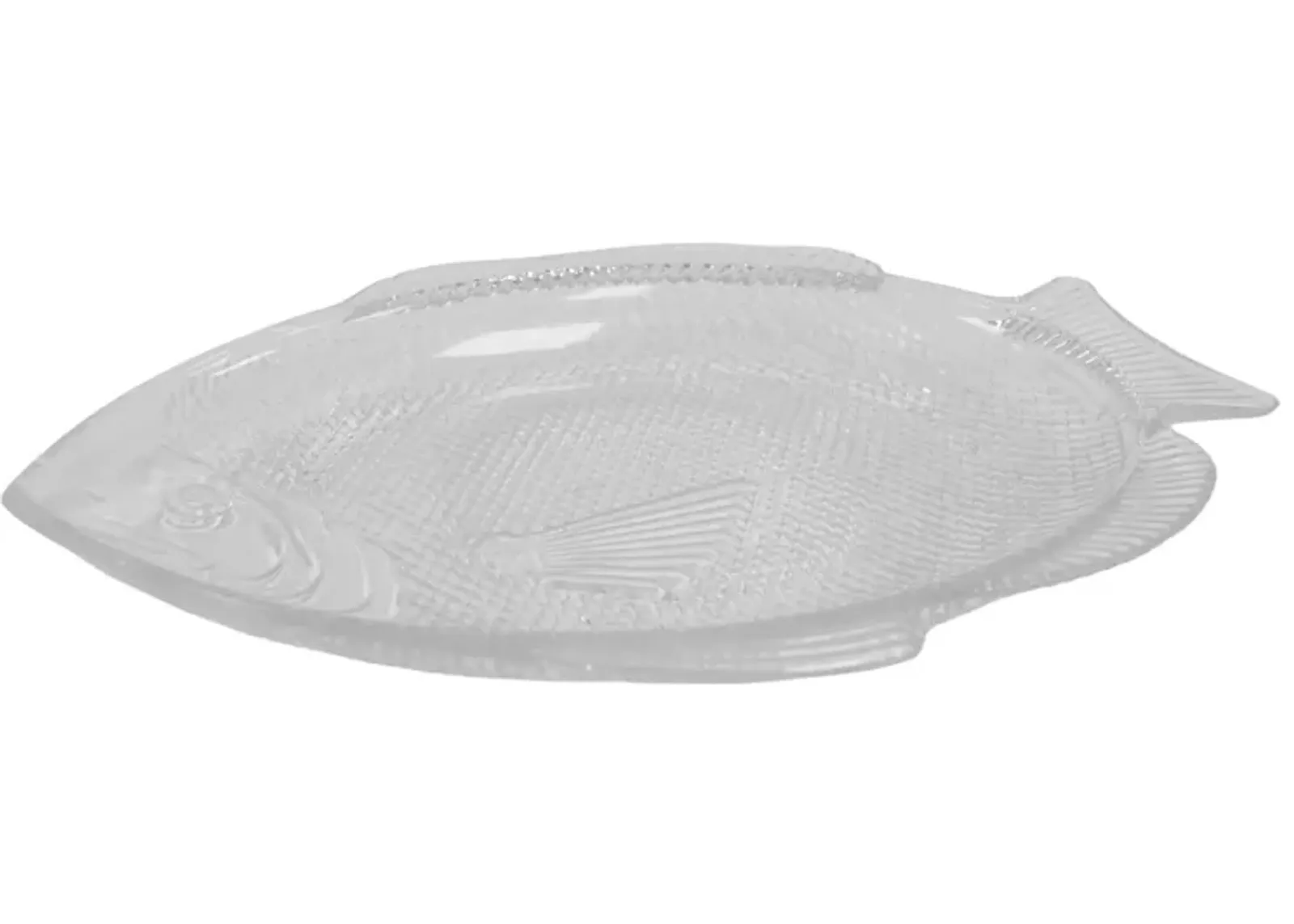 Clear Glass Fish Platter