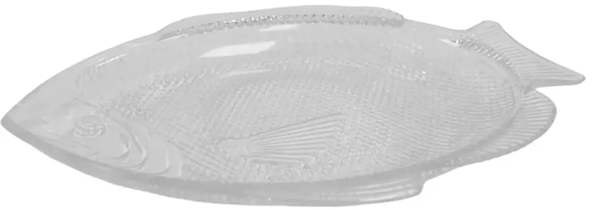 Clear Glass Fish Platter