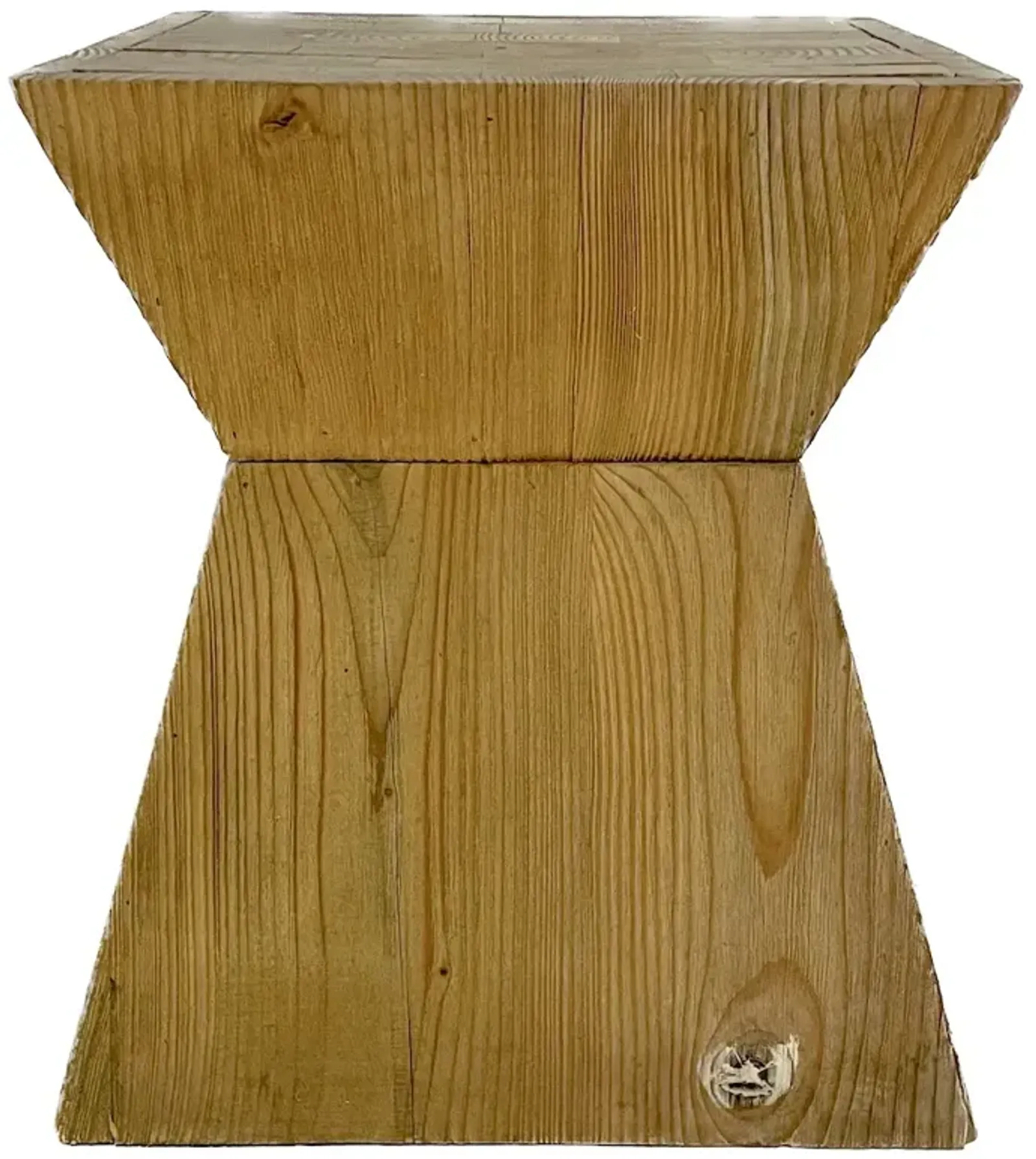 Pine Pyramid Side Table