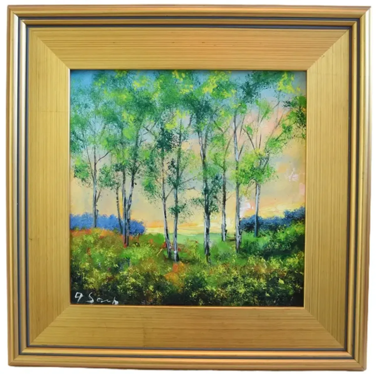 Impressionist Trees Landscape Painting