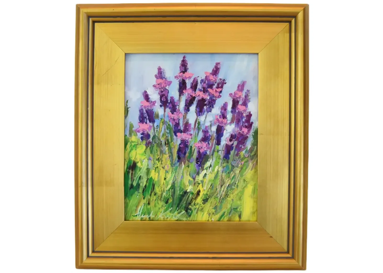 Field French Lavender Flowers Painting