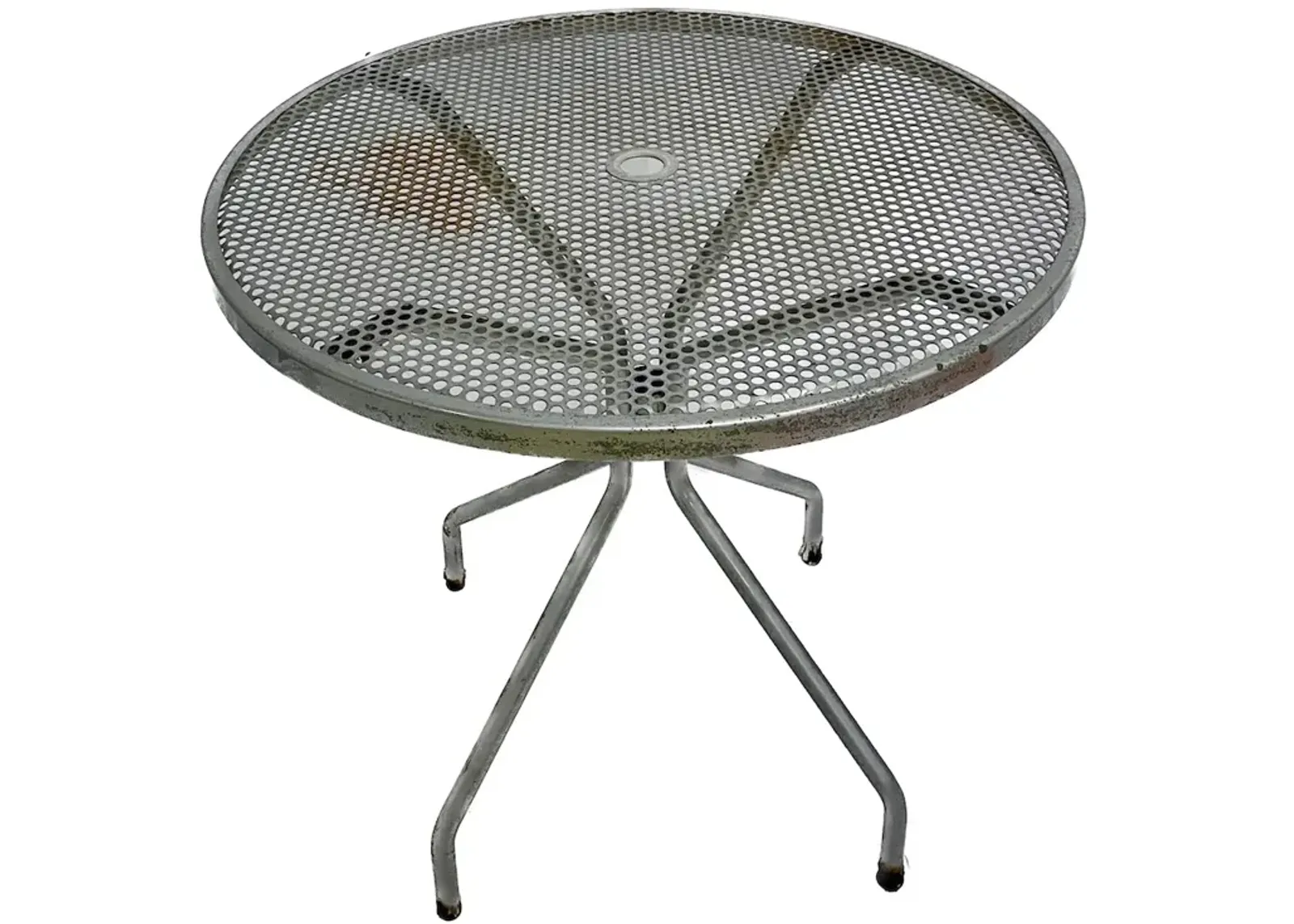 Perforated Steel Outdoor Umbrella Table