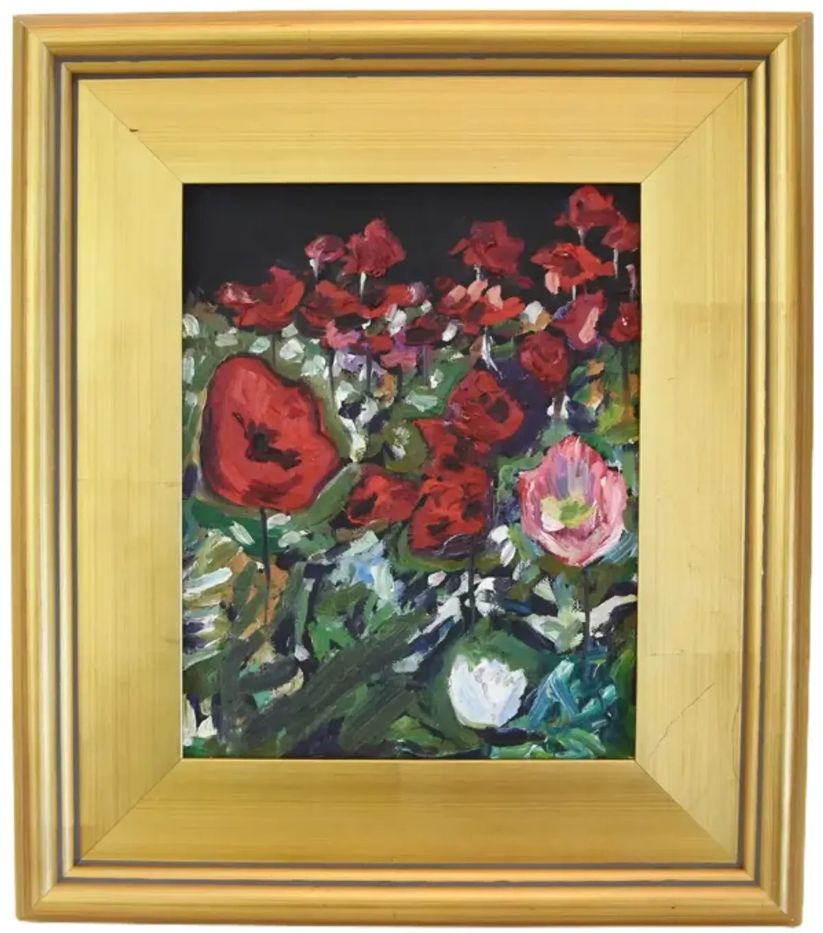 Impressionist Field Red Poppies Painting