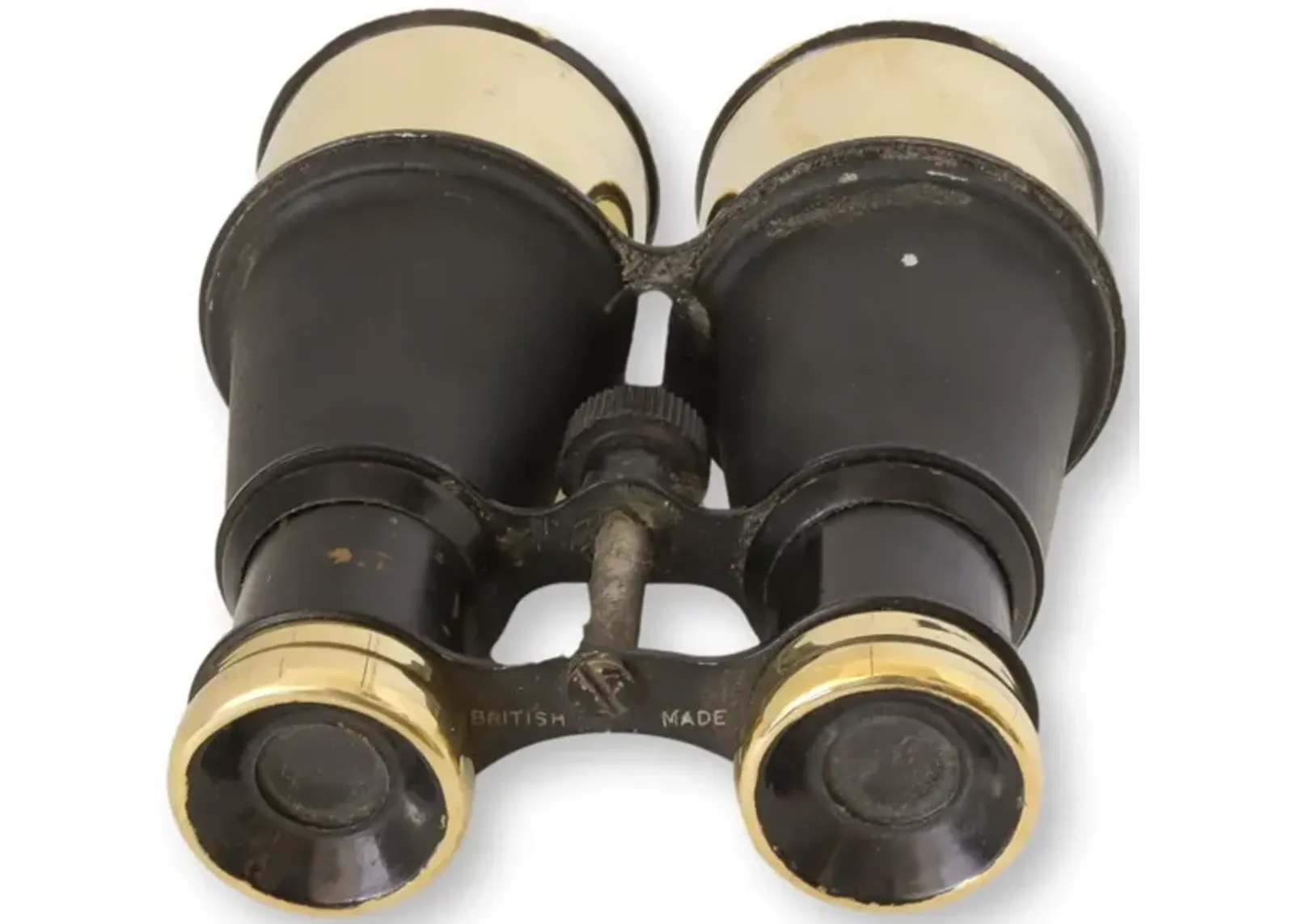 Antique English Brass Accent Binoculars