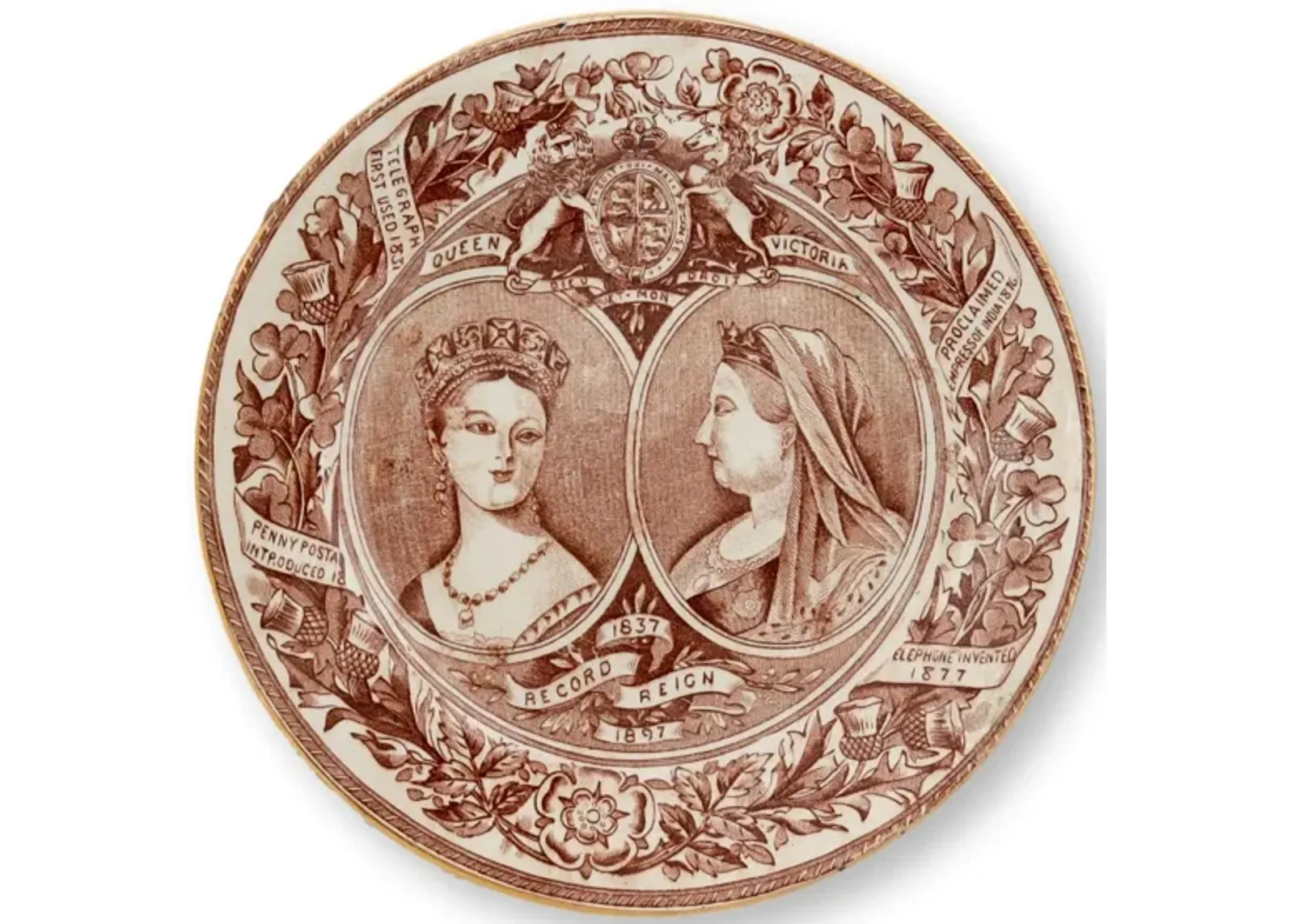 Queen Victoria Diamond Jubilee Plate