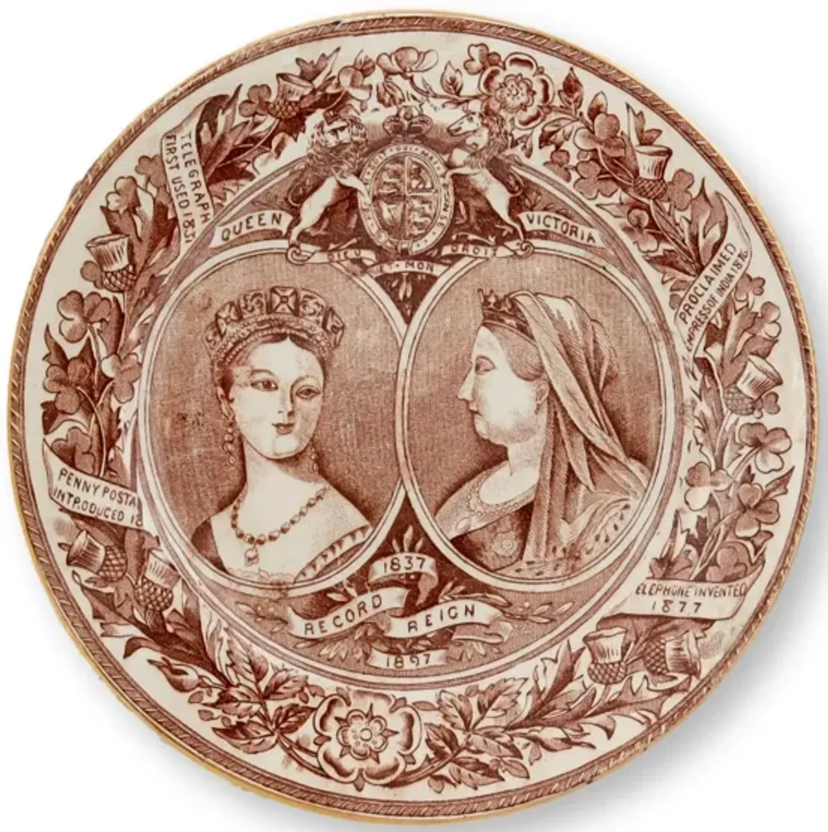 Queen Victoria Diamond Jubilee Plate