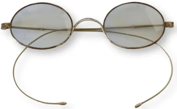 Antique English Blue Tinted Spectacles