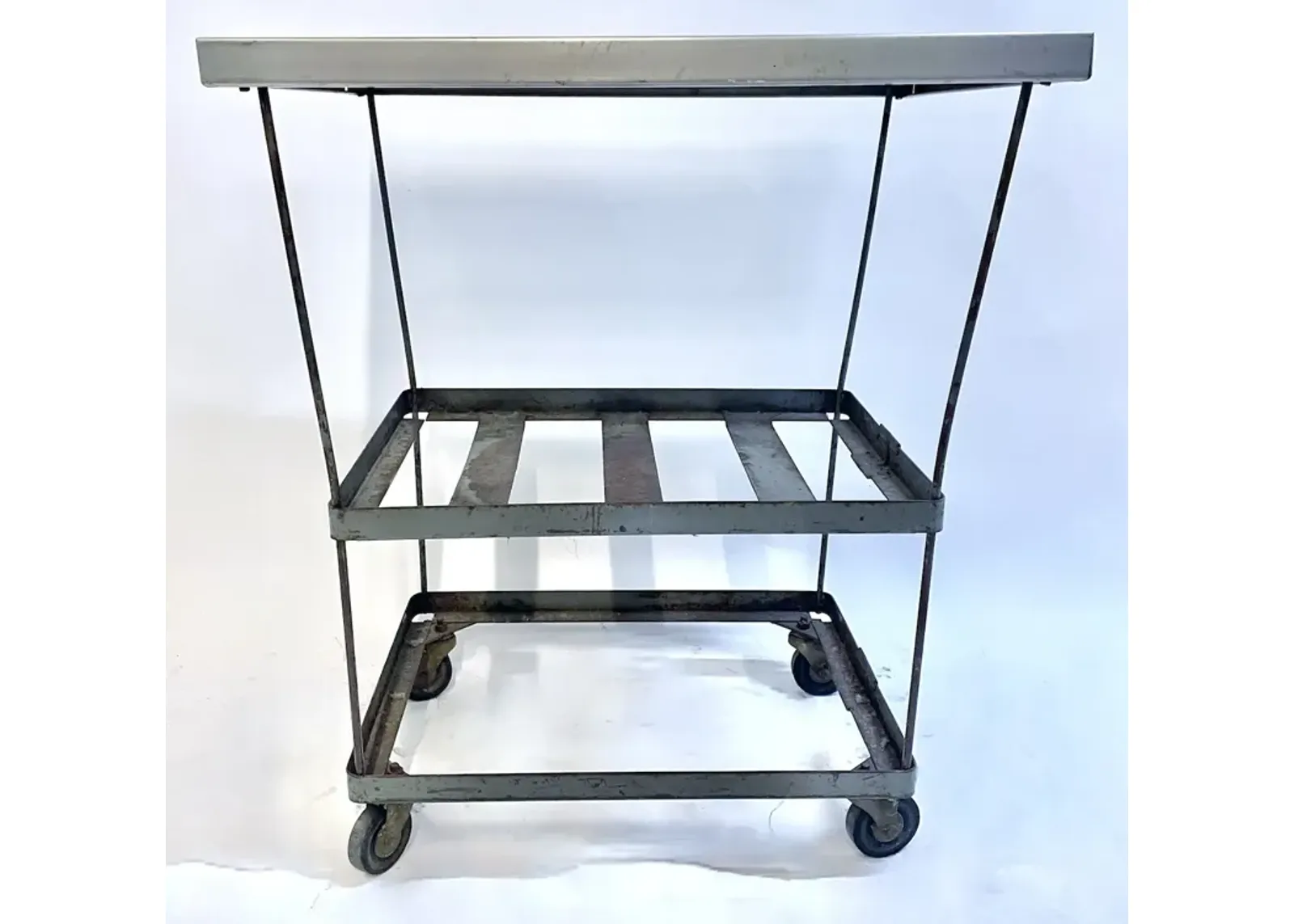 Industrial Steel Table On Casters