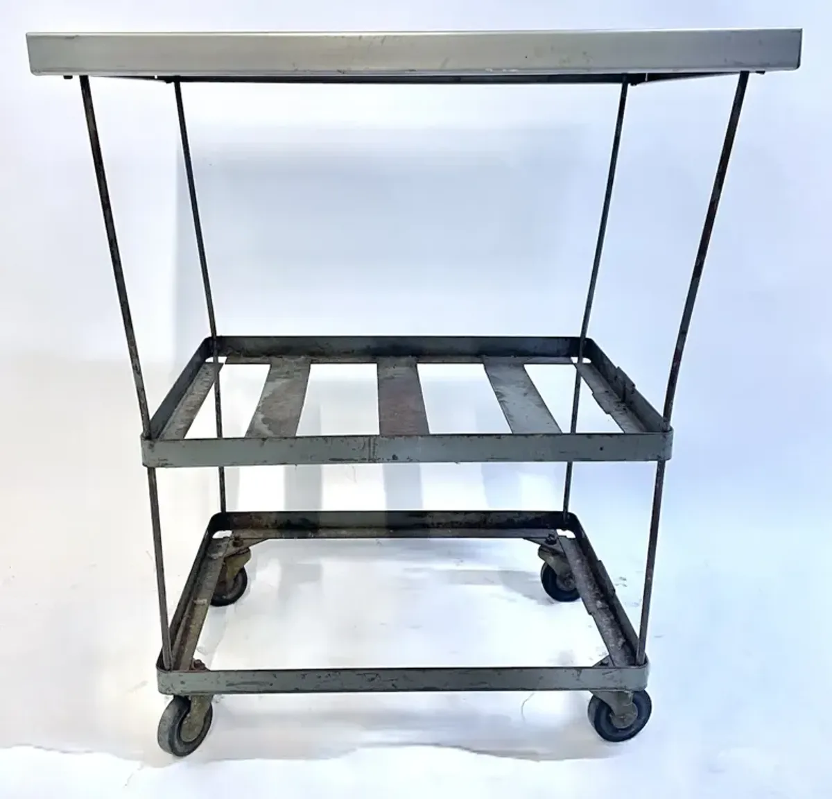 Industrial Steel Table On Casters