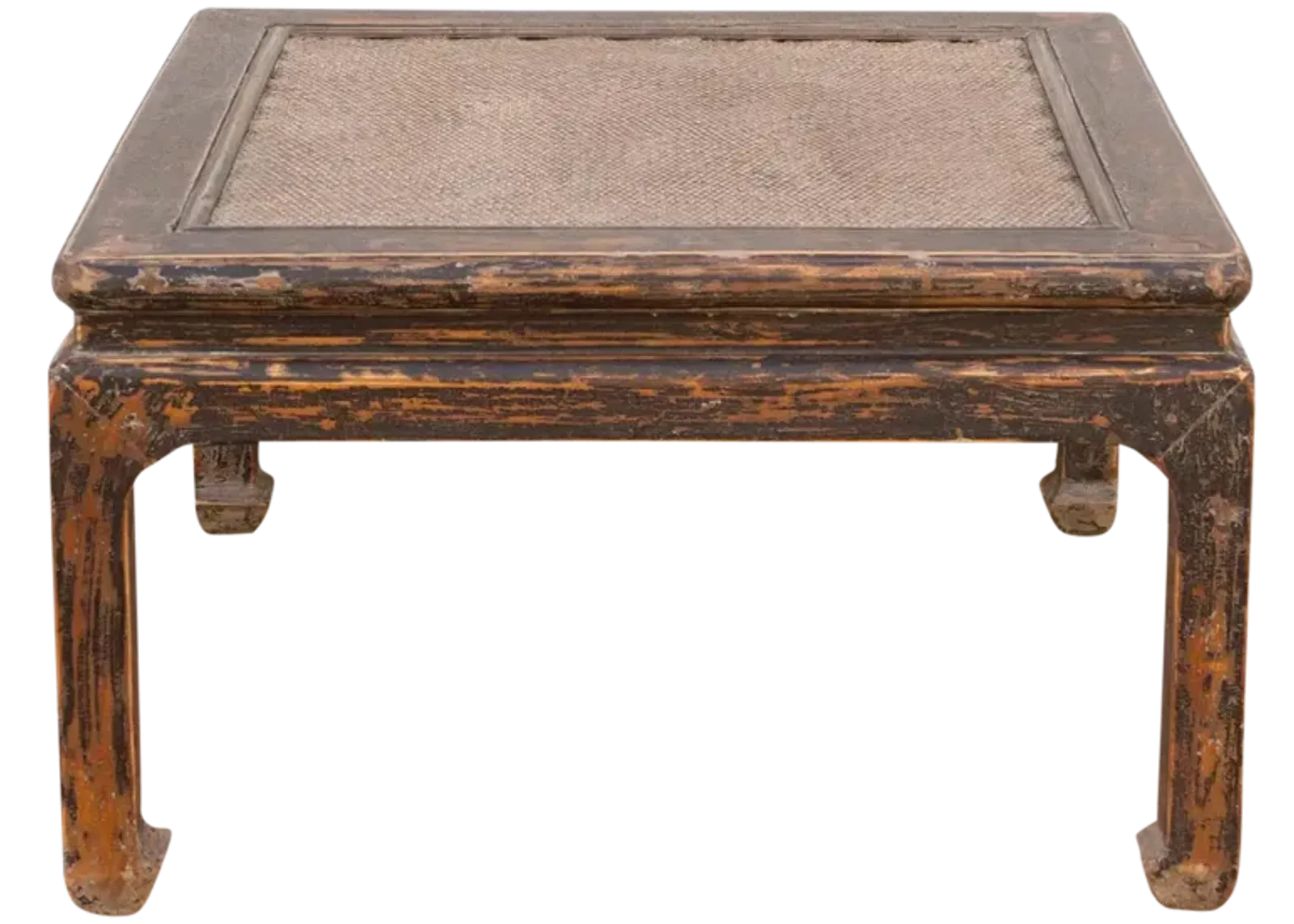 Antique Ming Style Rattan Coffee Table