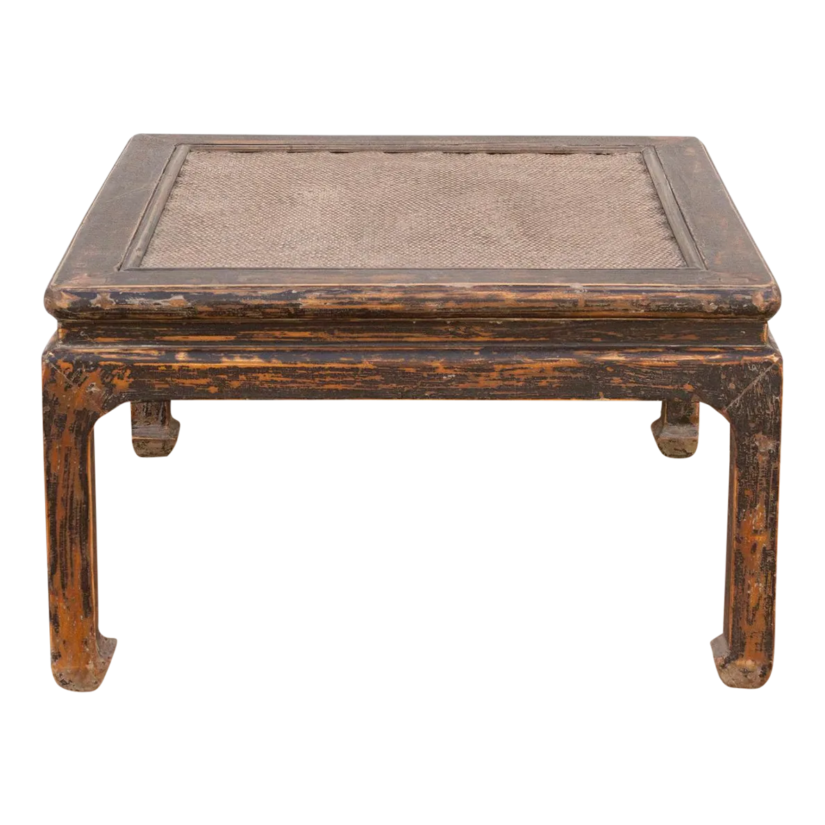 Antique Ming Style Rattan Coffee Table