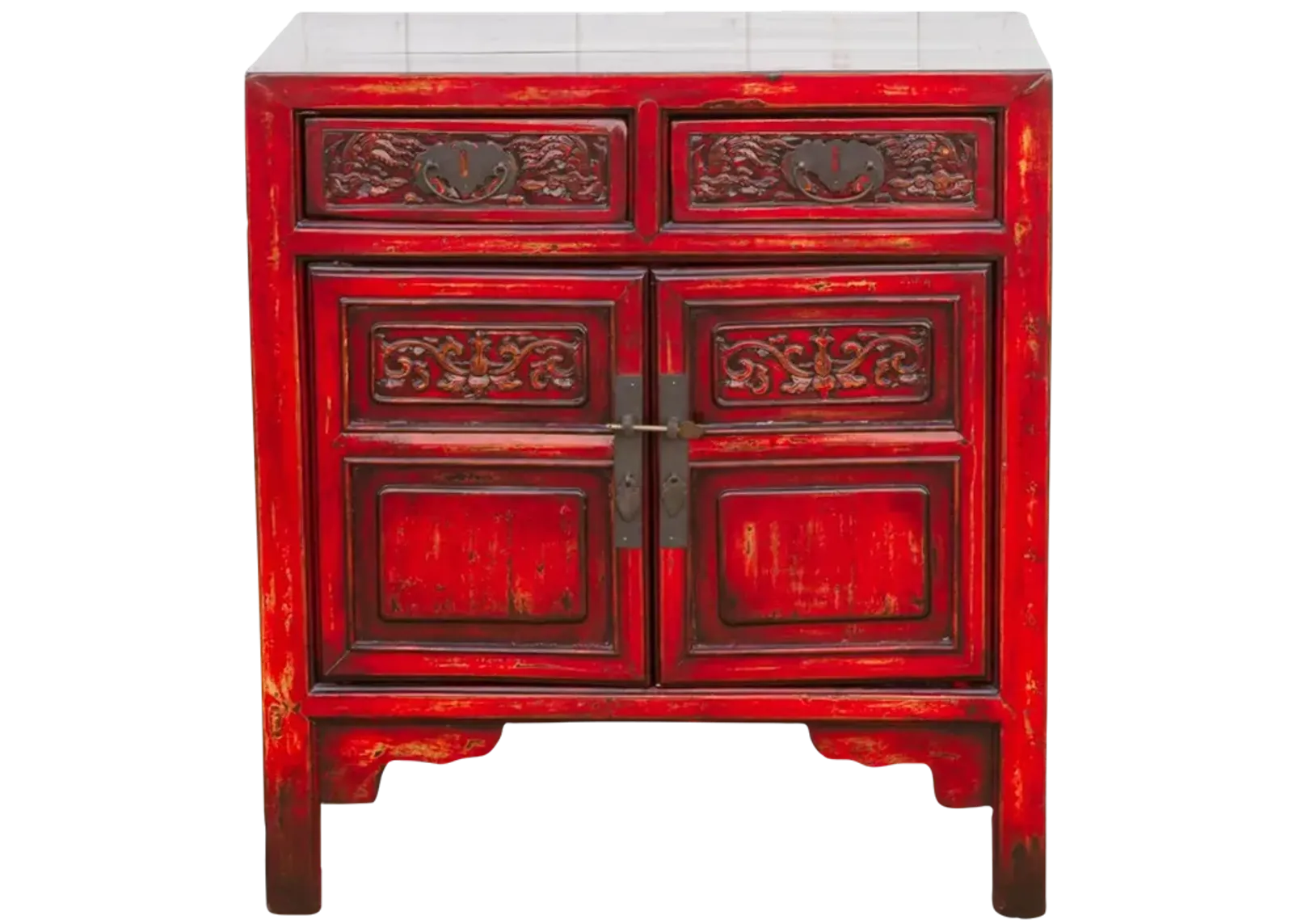 Qing Dynasty Style Carved Cabinet