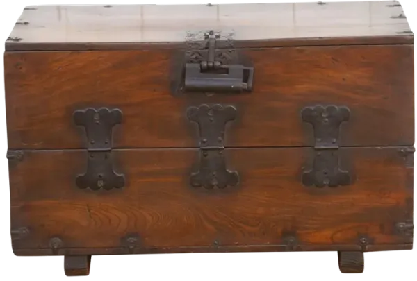Antique Elm Korean Bandaji Chest