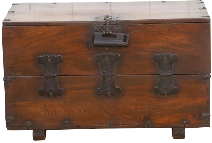 Antique Elm Korean Bandaji Chest