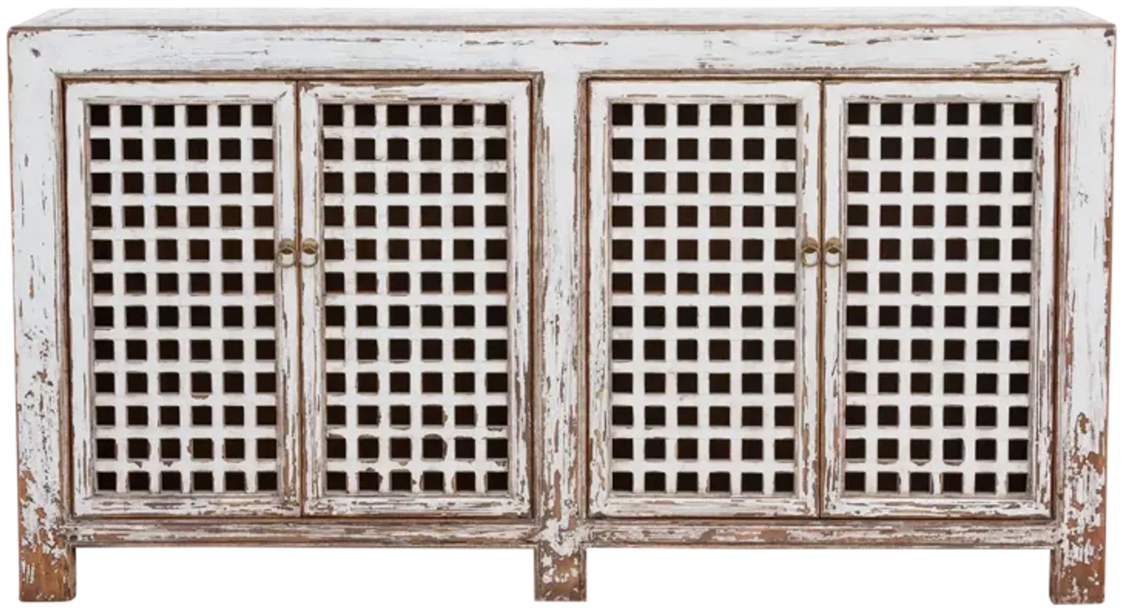 Farmhouse Antique Lattice Sideboard