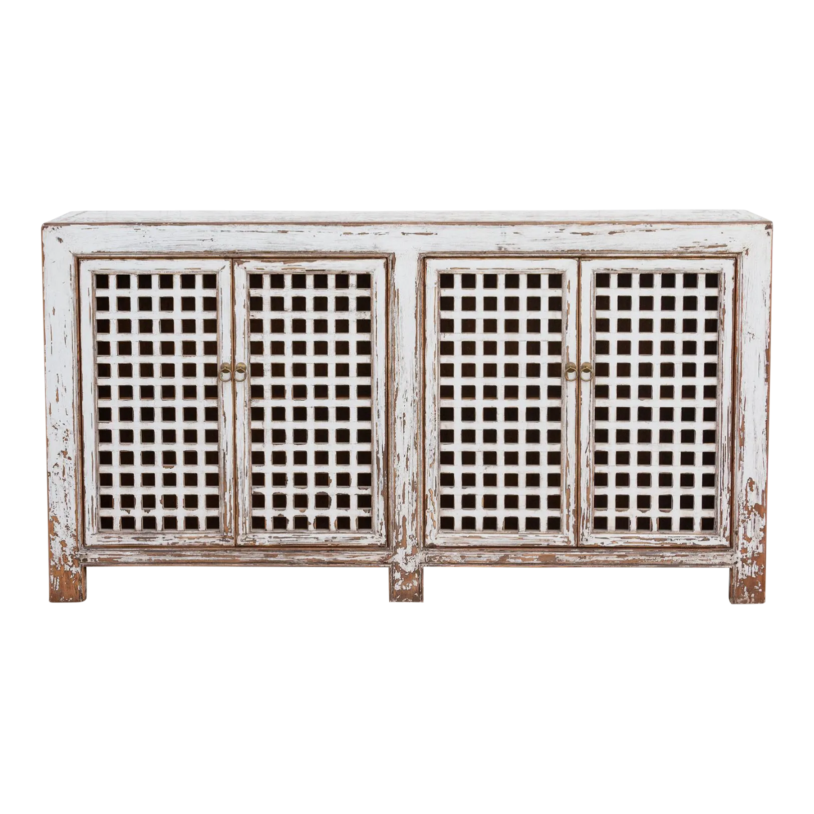 Farmhouse Antique Lattice Sideboard