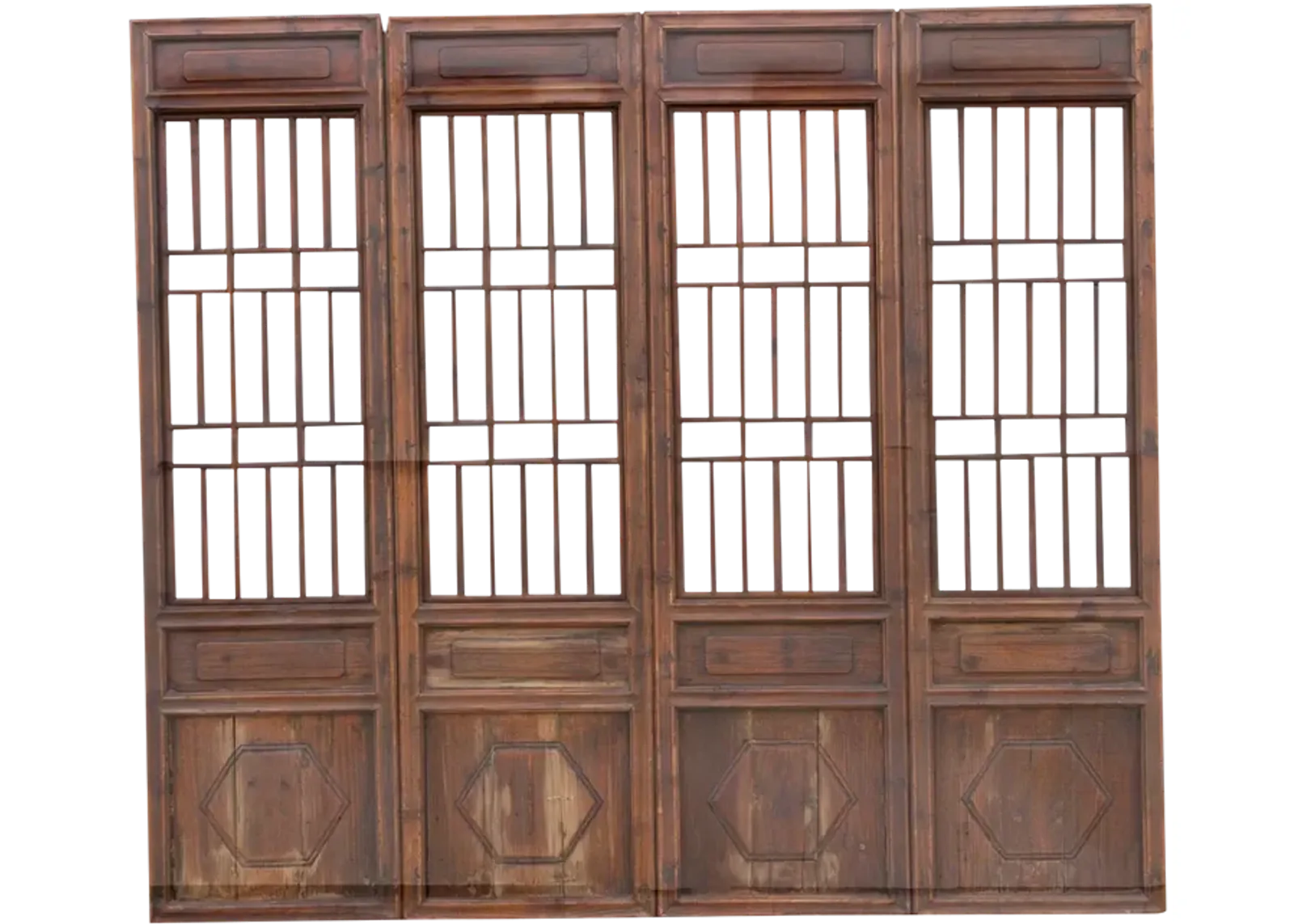 Set of 4,19th C. Farmhouse Screen Panels - Handcrafted