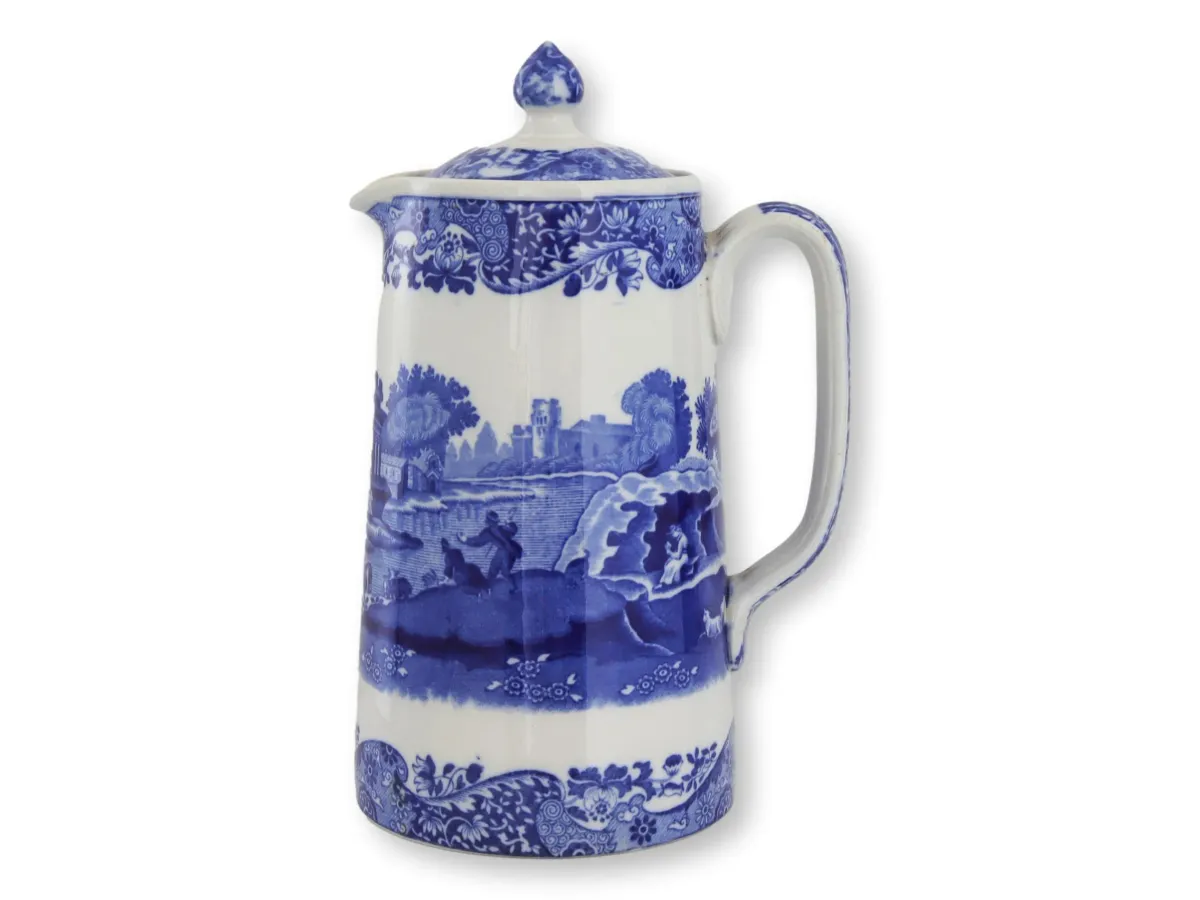 Copeland Spode's Italian Chocolate Pot - Rose Victoria - Blue