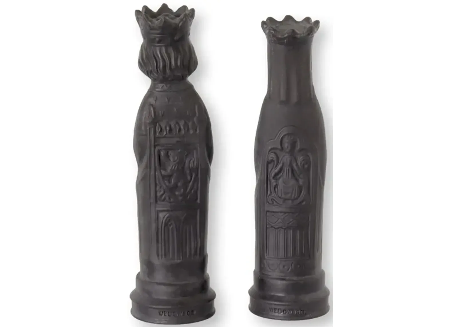 Wedgwood Basalt King &Queen Chess Pieces