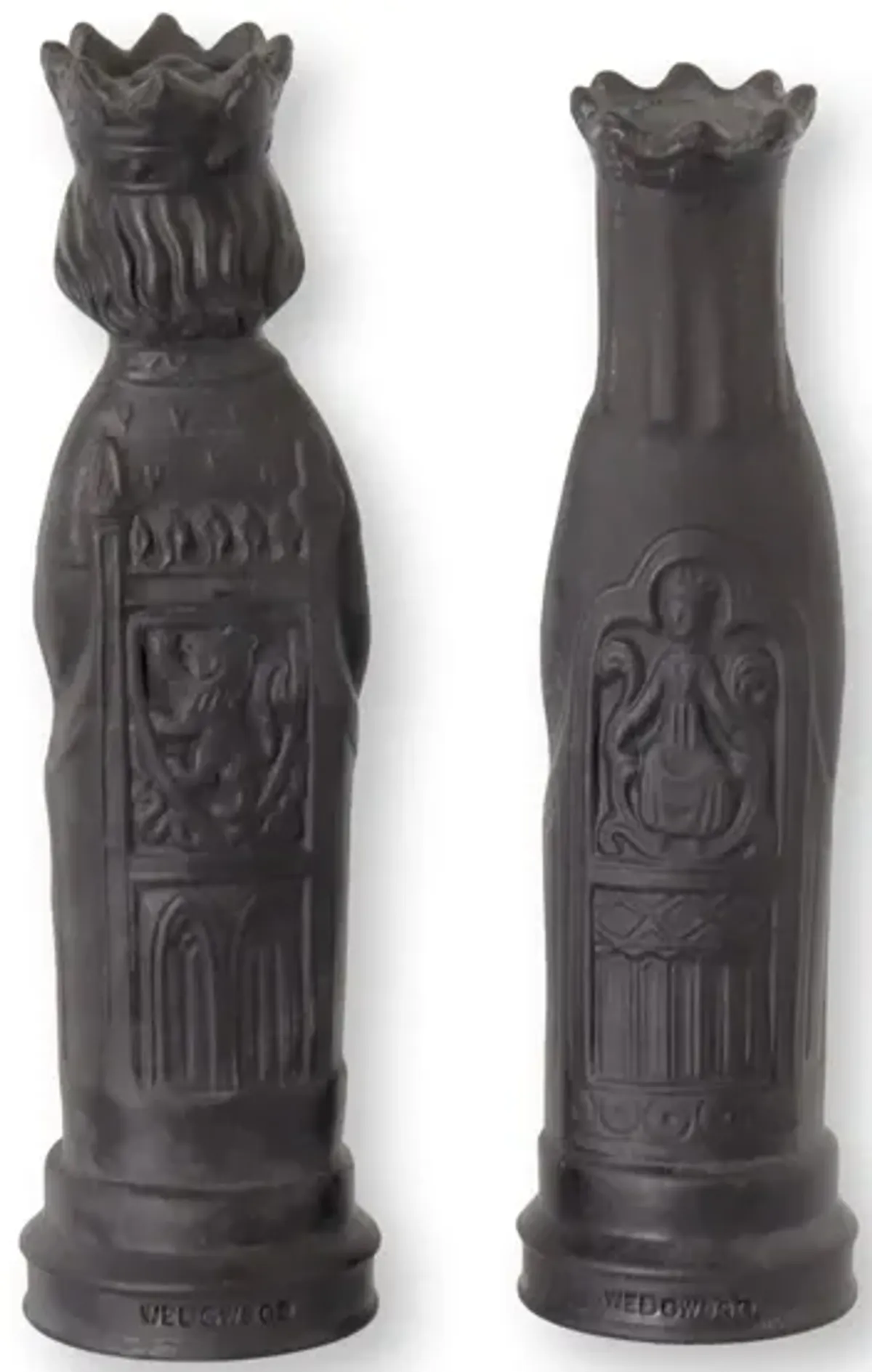 Wedgwood Basalt King &Queen Chess Pieces