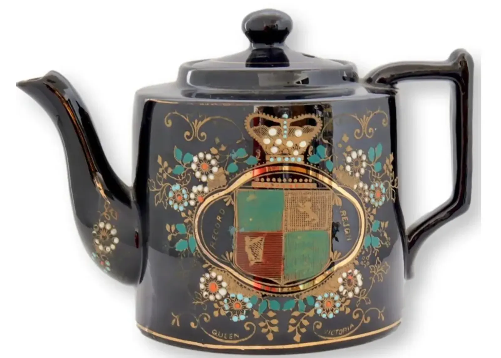 1897 Queen Victoria Commemorative Teapot