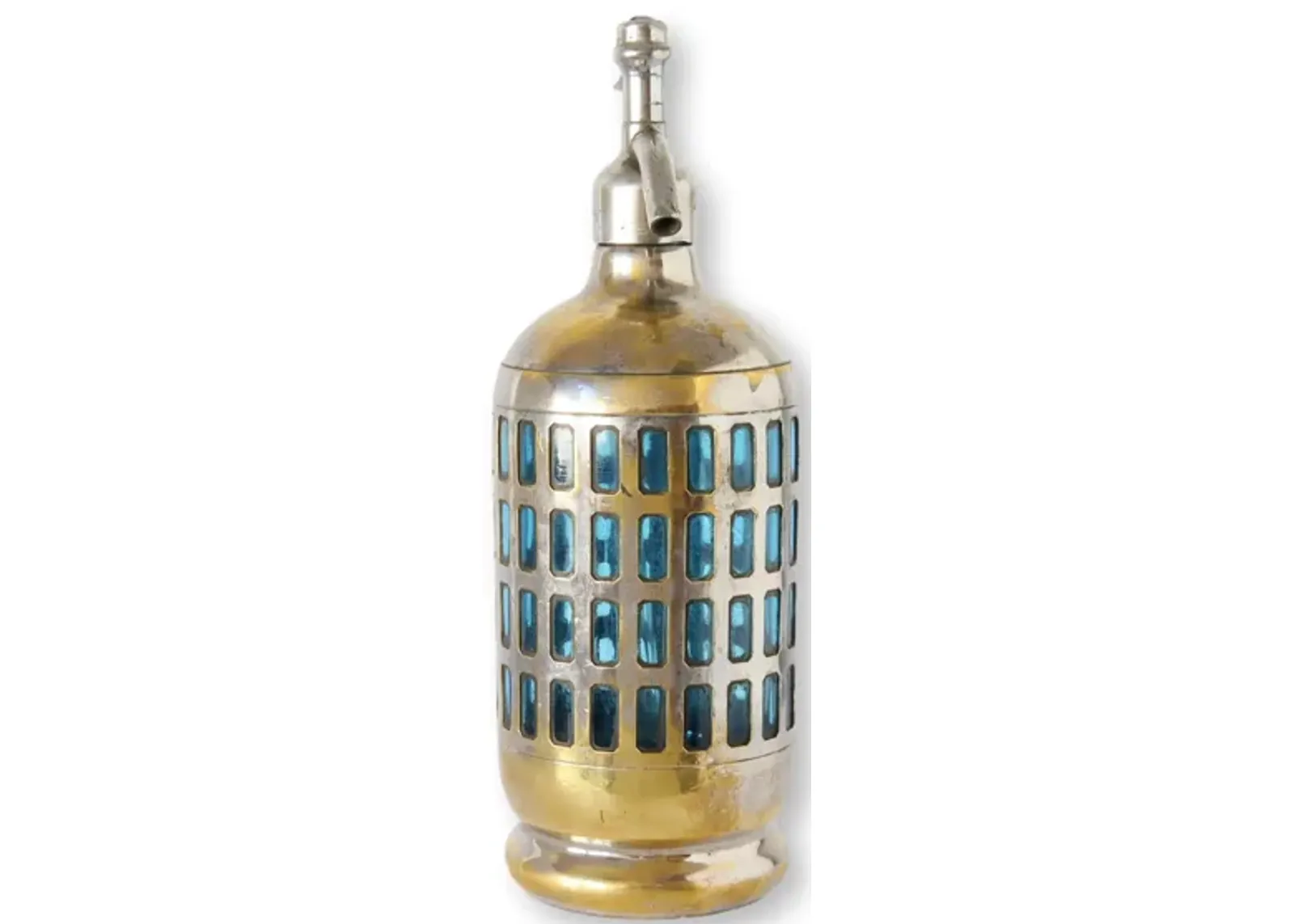 Paris Bistro Metal Cased Seltzer Bottle