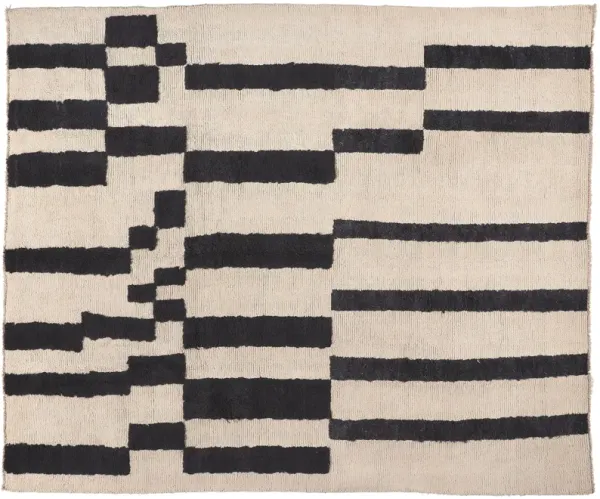 Bauhaus Moroccan Area Rug, 9'10 x 11'09