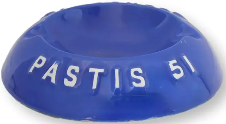 1950s French Pernod 45 Bistro Ashtray
