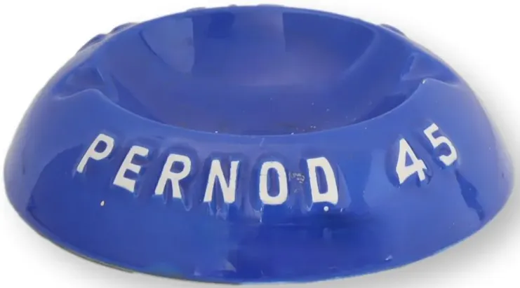 1950s French Pernod 45 Bistro Ashtray