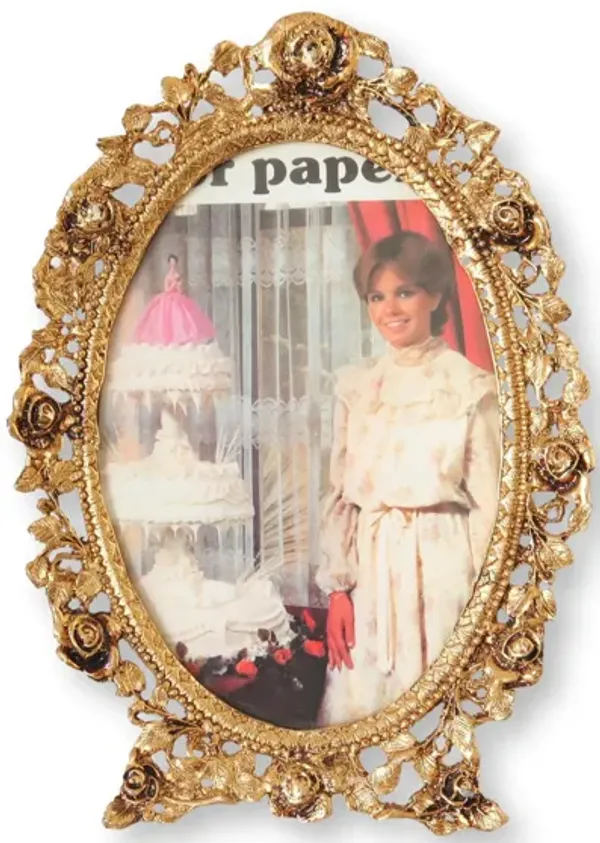 Midcentury Hollywood Glam Picture Frame - The Queens Landing - Gold