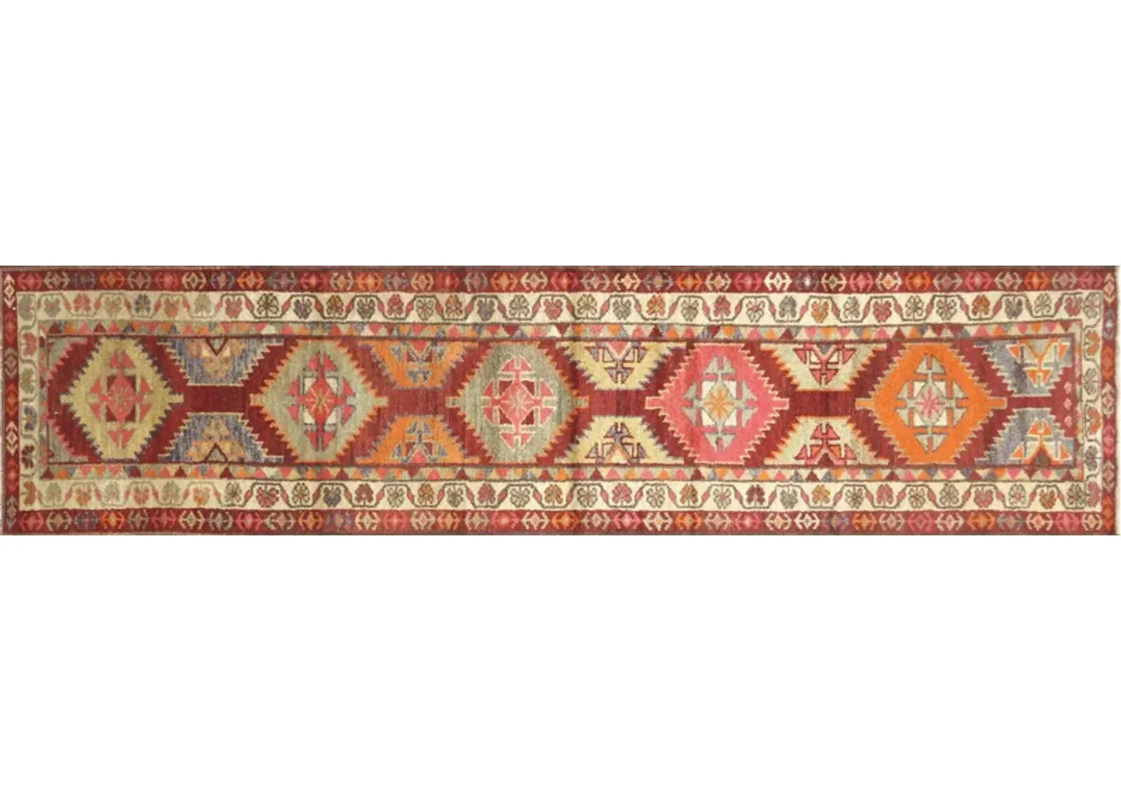 1960s Turkish Kilim - 5'7" x 8'3" - Handcrafted