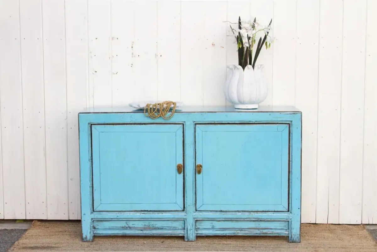 Baby Blue Asian Chic Cabinet