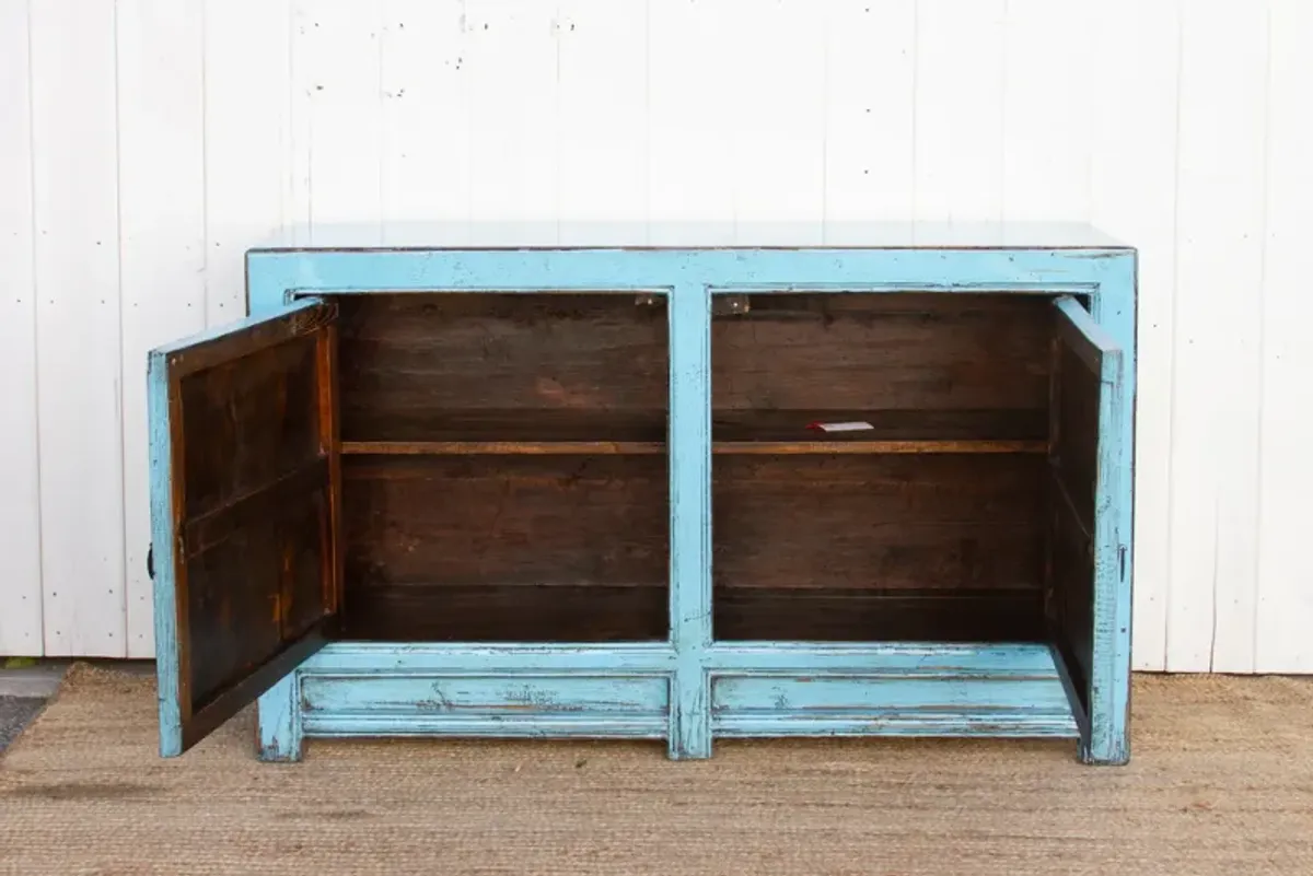 Baby Blue Asian Chic Cabinet