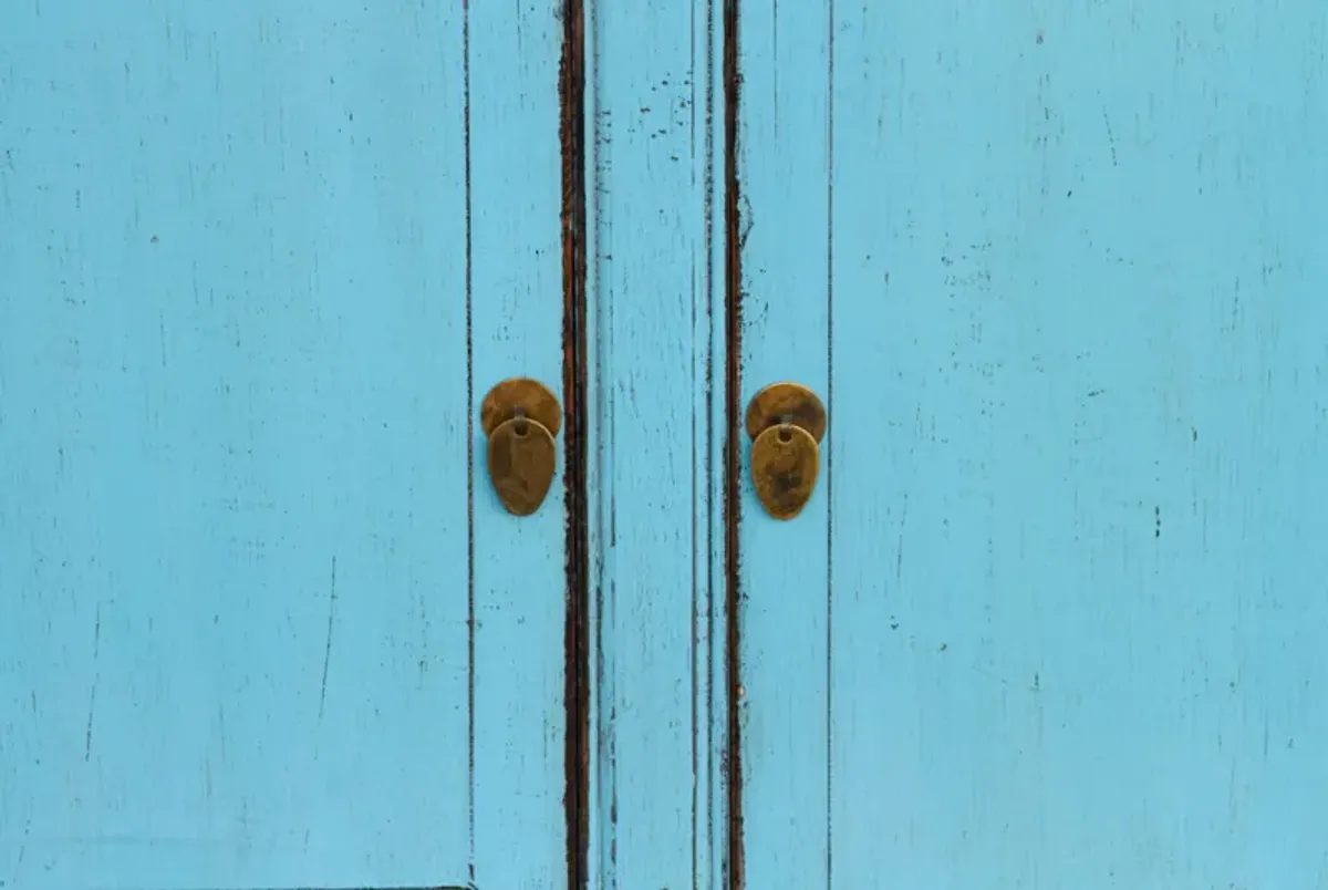 Baby Blue Asian Chic Cabinet