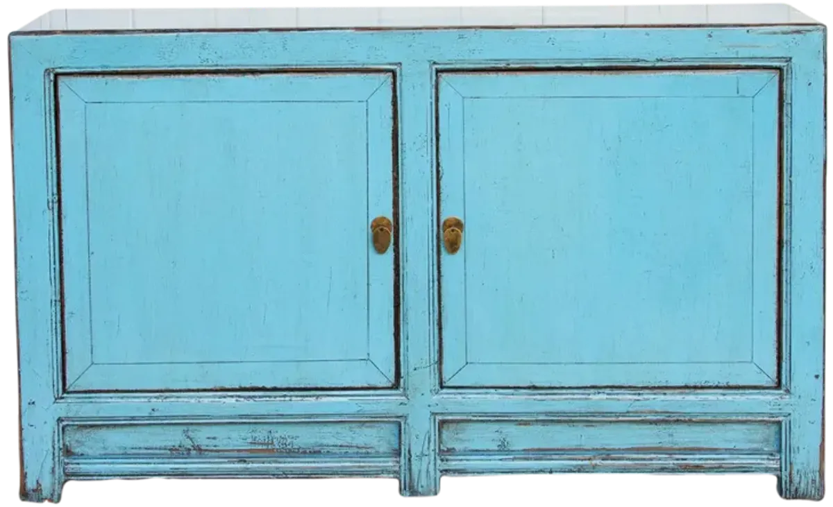 Baby Blue Asian Chic Cabinet