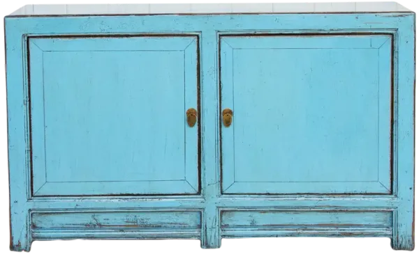 Baby Blue Asian Chic Cabinet - de-cor