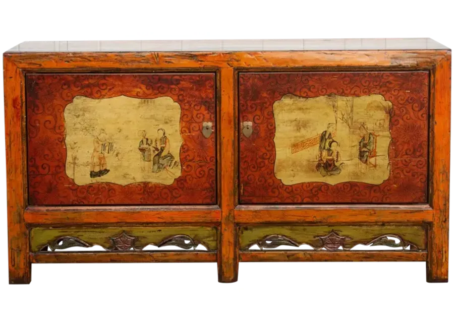 Jasper Orange Mongolian Sideboard