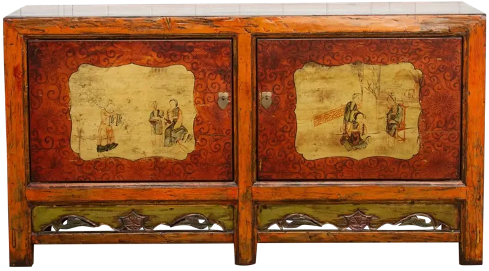 Jasper Orange Mongolian Sideboard