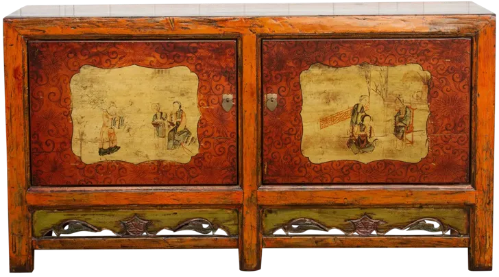 Jasper Orange Mongolian Sideboard